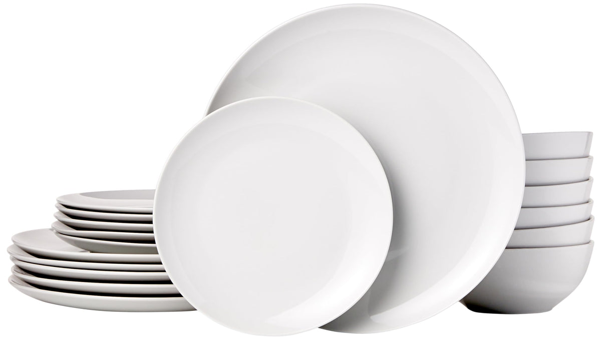 18-Piece Porcelain Dinnerware Set for Six