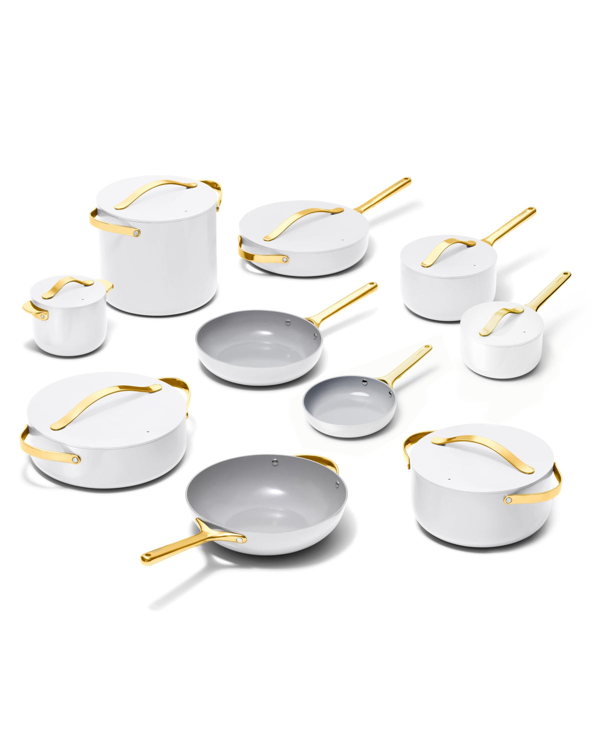 Ceramic Nonstick Cookware Set With Storage