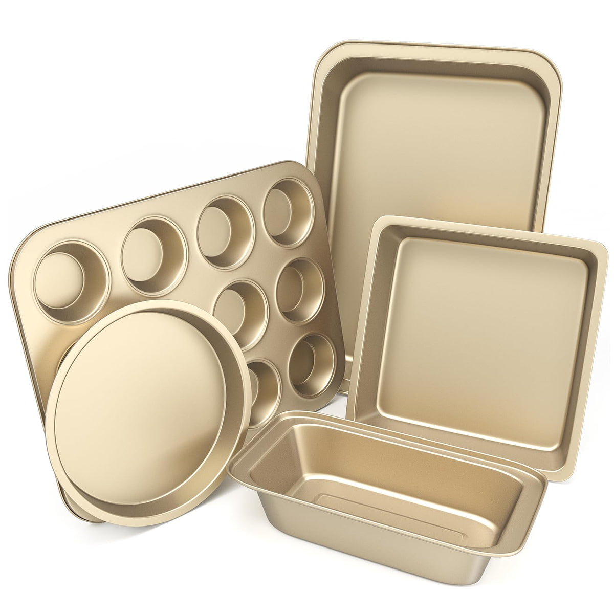 5-Piece Nonstick Bakeware Set for Everyday Baking