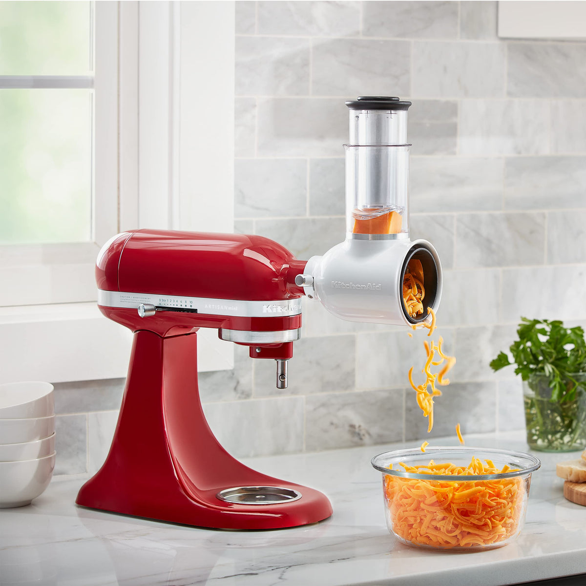 Stand Mixer Slicer and Shredder Attachment