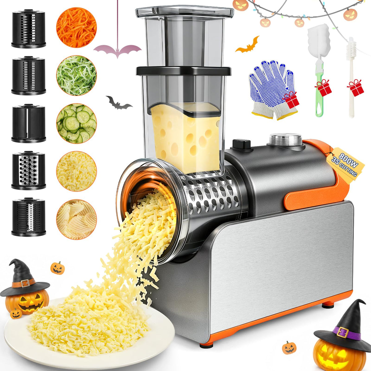 6-in-1 Electric Vegetable Grater and Slicer
