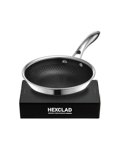HexClad Hybrid Stainless Steel Frying Pans