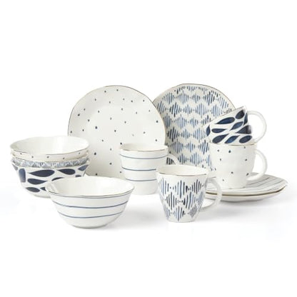 Blue Bay Porcelain Dinnerware and Serveware Collection