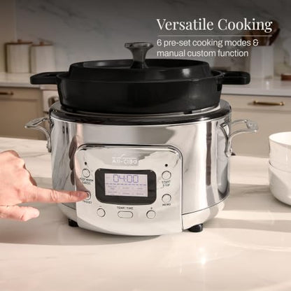 7-in-1 Stainless Steel Electric Slow Cooker