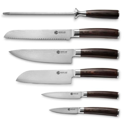 Japanese Damascus Stainless Steel Knife Set