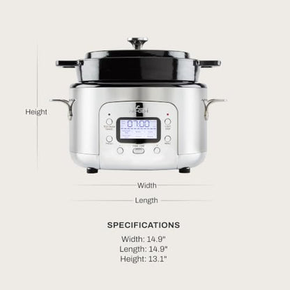 7-in-1 Stainless Steel Electric Slow Cooker