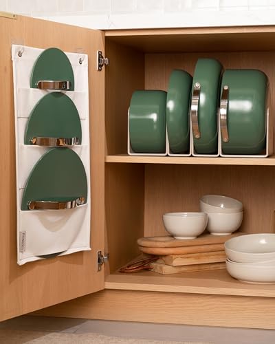 Ceramic Nonstick Cookware Set With Storage