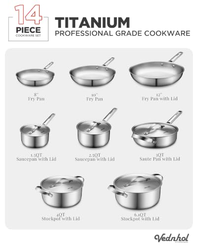 Titanium Stir Fry Pan for High-Heat Cooking