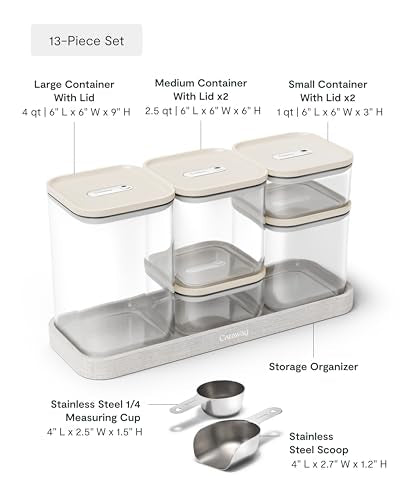 Caraway Glass Airtight Food Storage Containers with Lids