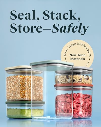 Caraway Glass Airtight Food Storage Containers with Lids