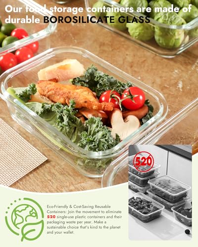 Airtight Glass Food Storage Containers With Lids