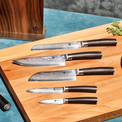 Japanese Damascus Stainless Steel Knife Set