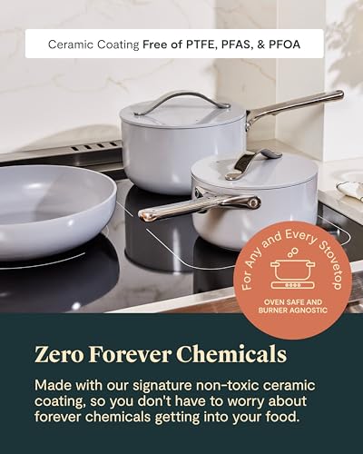 Ceramic Nonstick Cookware Set With Storage