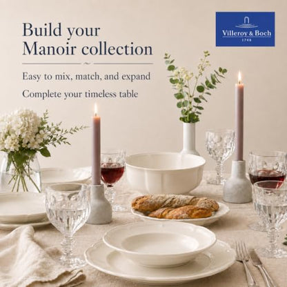18-Piece Cream White Dinnerware Set for Six