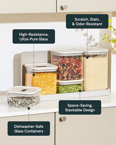 Caraway Glass Airtight Food Storage Containers with Lids