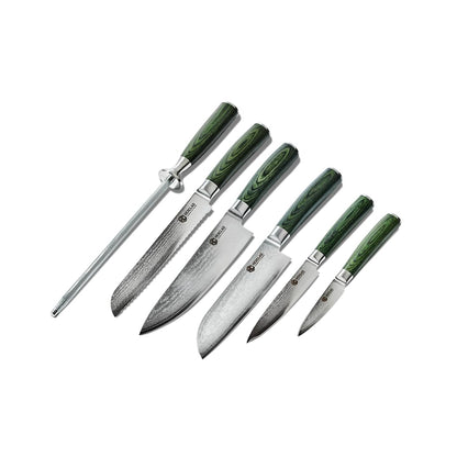 Japanese Damascus Stainless Steel Knife Set