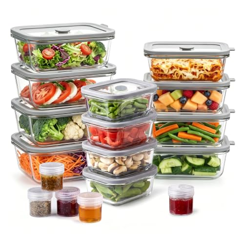 12-Piece Glass Food Storage Container Set