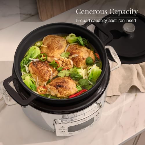 7-in-1 Stainless Steel Electric Slow Cooker