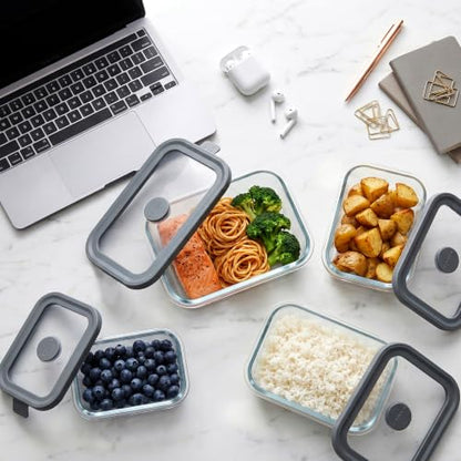 12-Piece Glass Food Storage Container Set