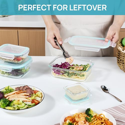 8-Piece Glass Food Storage Container Set