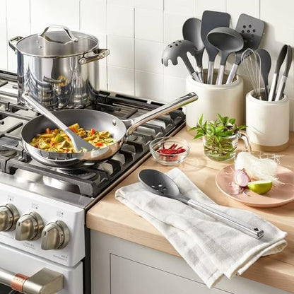 10-Piece Matte Black Silicone Kitchen Utensil Set