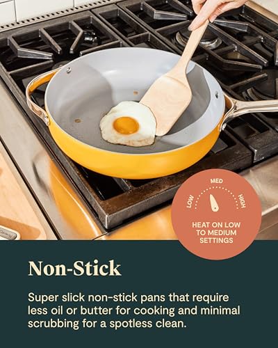 Ceramic Nonstick Cookware Set With Storage