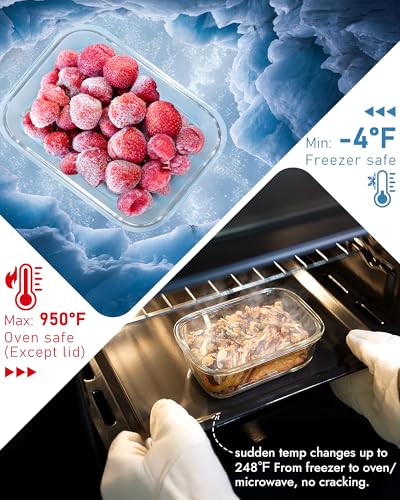 Airtight Glass Food Storage Containers With Lids