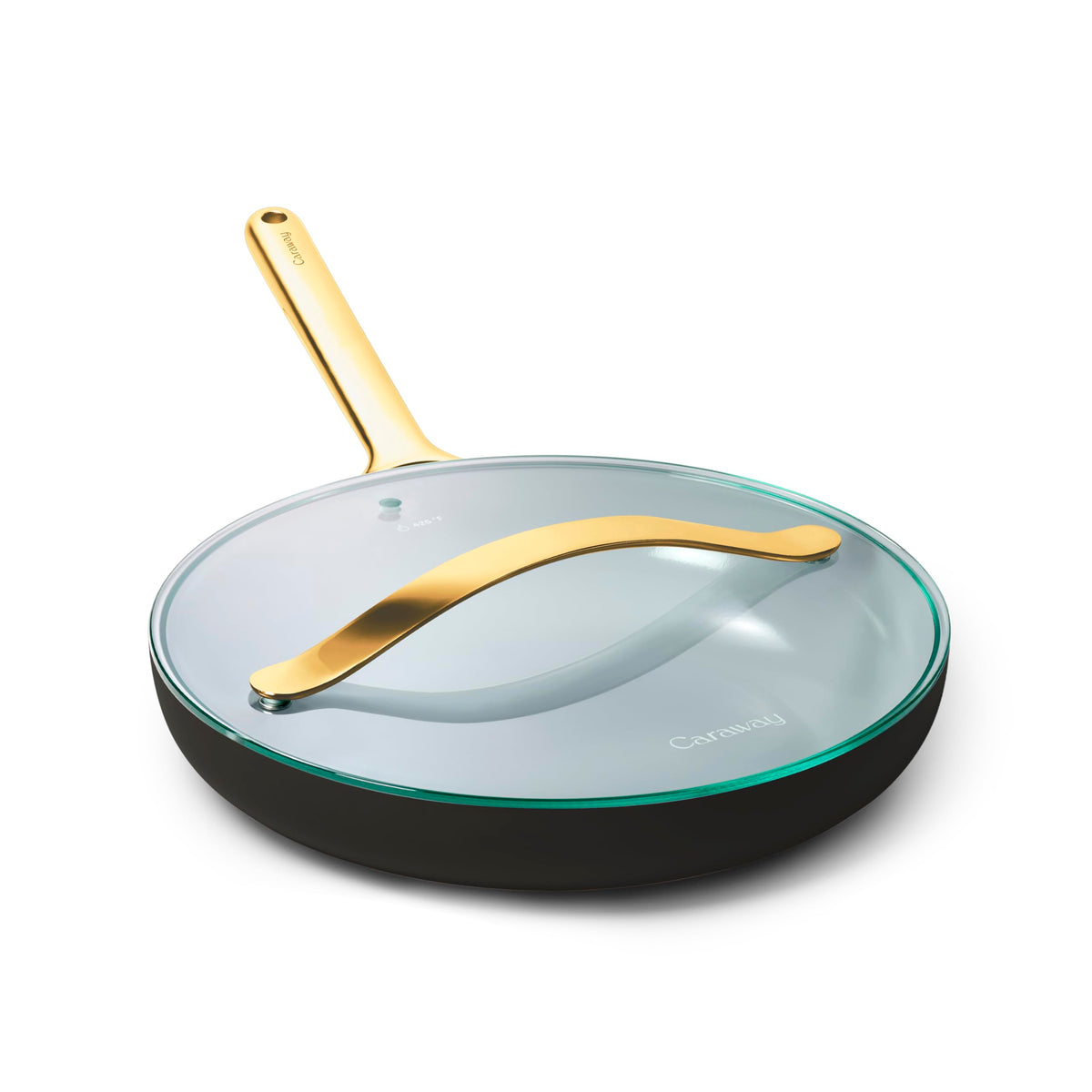 Ceramic Nonstick Frying Pan Set With Glass Lids