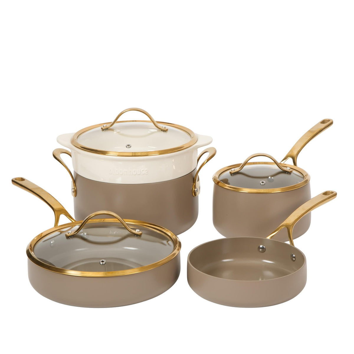 Ceramic Nonstick Heavy-Duty Aluminum Cookware Set