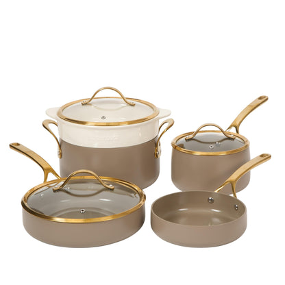 Ceramic Nonstick Heavy-Duty Aluminum Cookware Set