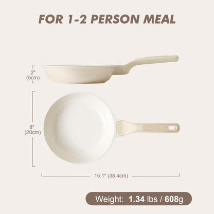 Nonstick Omelet Frying Pan With Heat-Resistant Handle