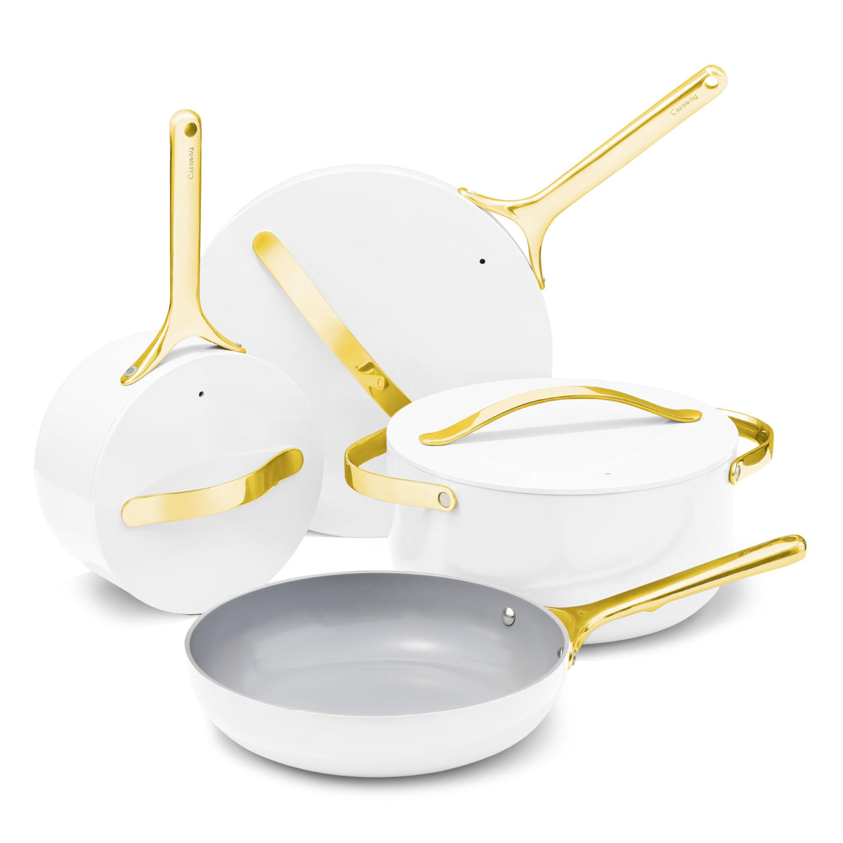 Ceramic Nonstick Cookware Set With Storage
