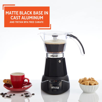 Electric Cuban Espresso Maker With Compact Design