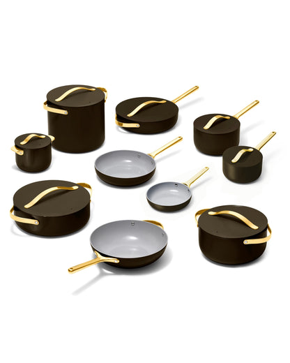 Ceramic Nonstick Cookware Set With Storage