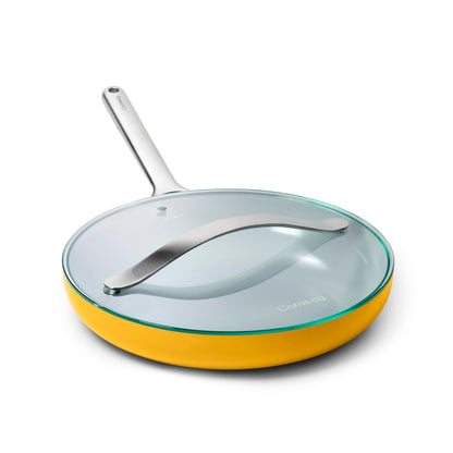 Ceramic Nonstick Frying Pan Set With Glass Lids