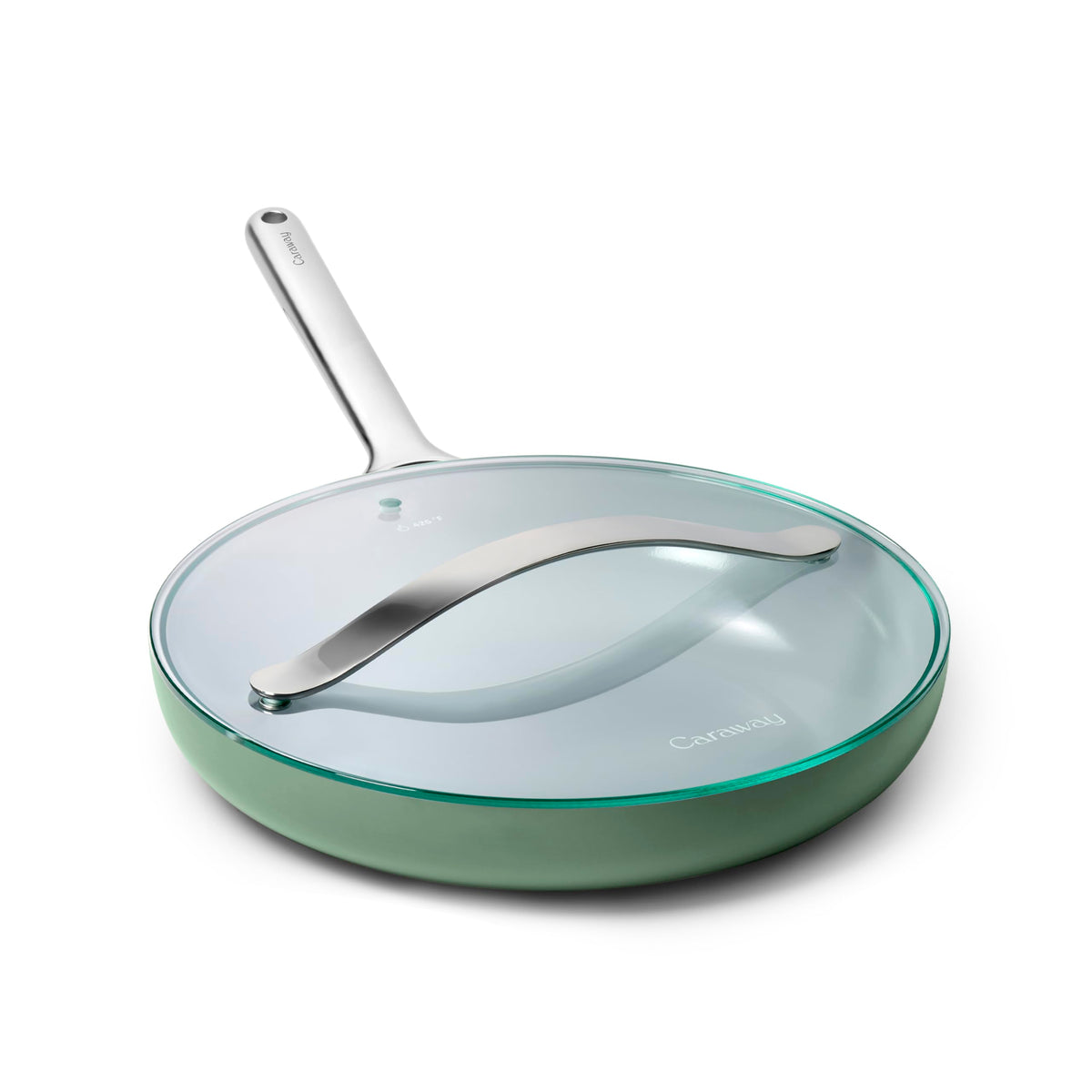 Ceramic Nonstick Frying Pan Set With Glass Lids
