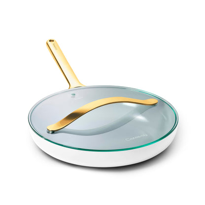 Ceramic Nonstick Frying Pan Set With Glass Lids
