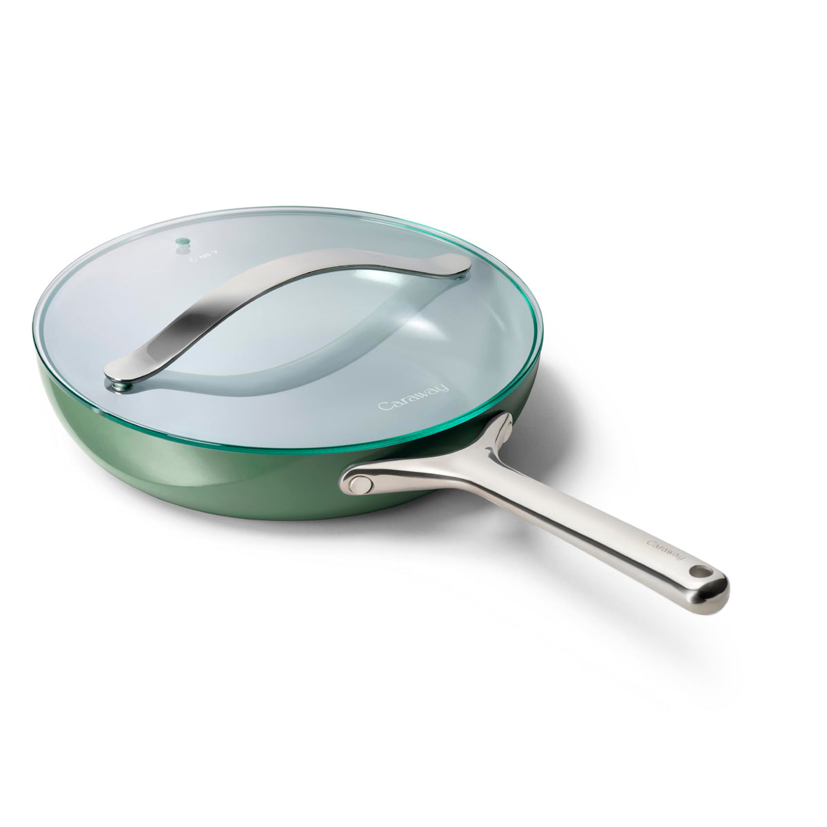 Ceramic Nonstick Frying Pan Set With Glass Lids