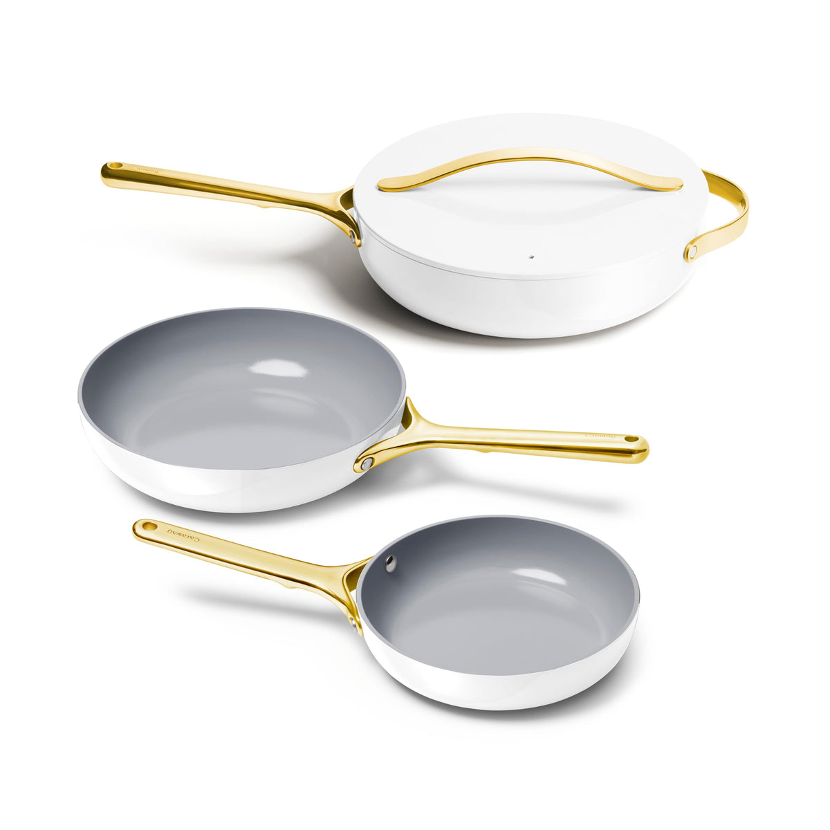 3-Piece Ceramic Nonstick Frying Pan Set