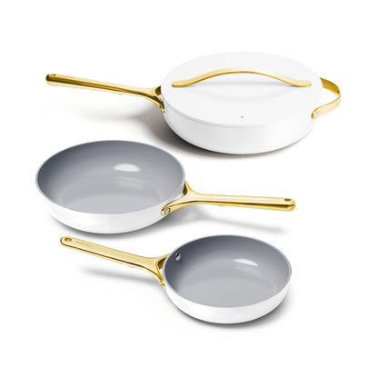 3-Piece Ceramic Nonstick Frying Pan Set