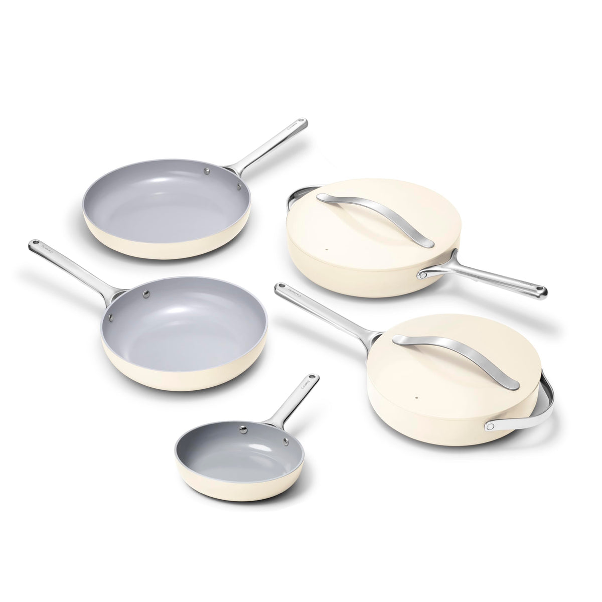 3-Piece Ceramic Nonstick Frying Pan Set
