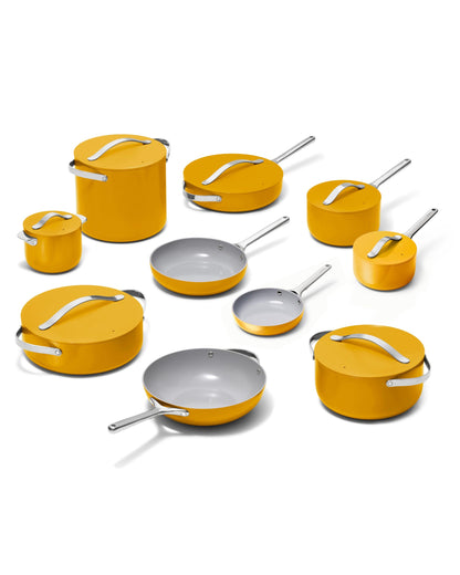 Ceramic Nonstick Cookware Set With Storage