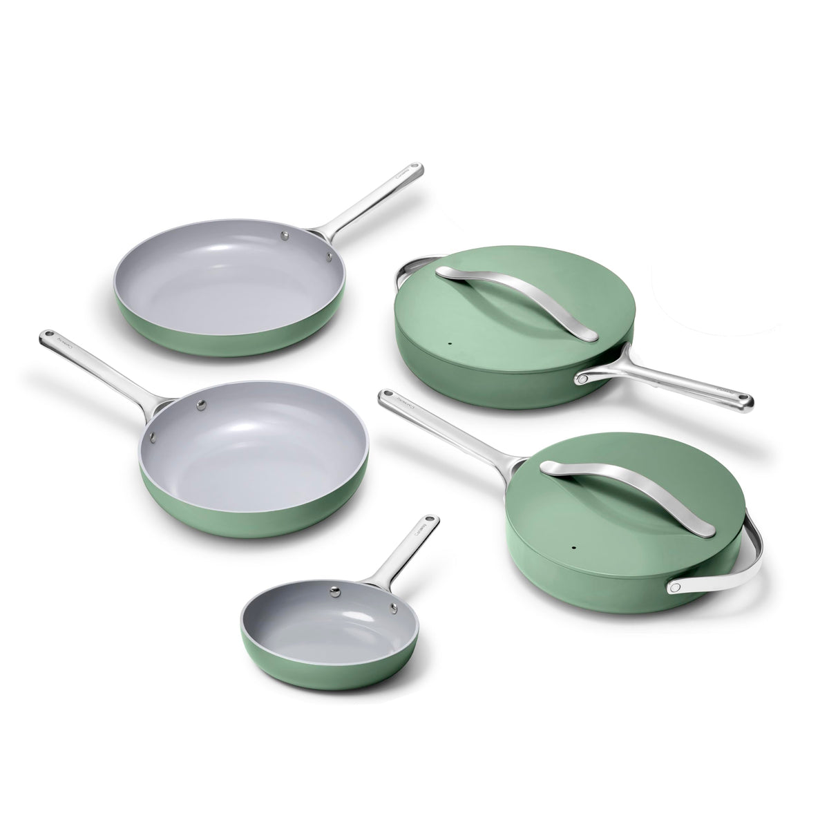 3-Piece Ceramic Nonstick Frying Pan Set