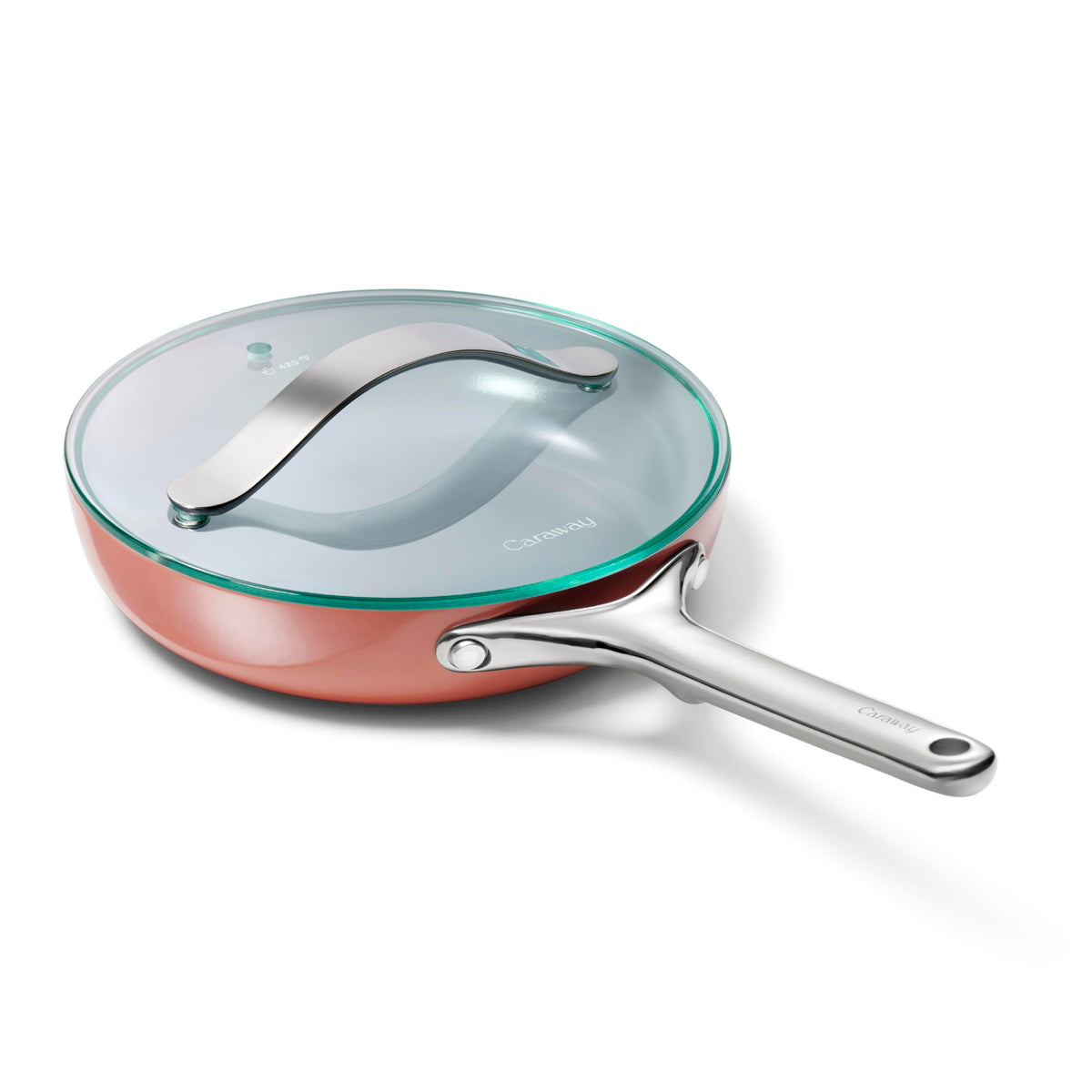 Ceramic Nonstick Frying Pan Set With Glass Lids