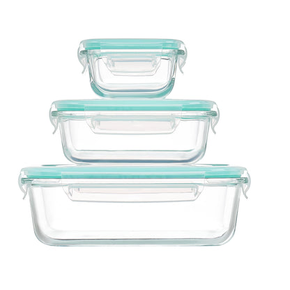 8-Piece Glass Food Storage Container Set