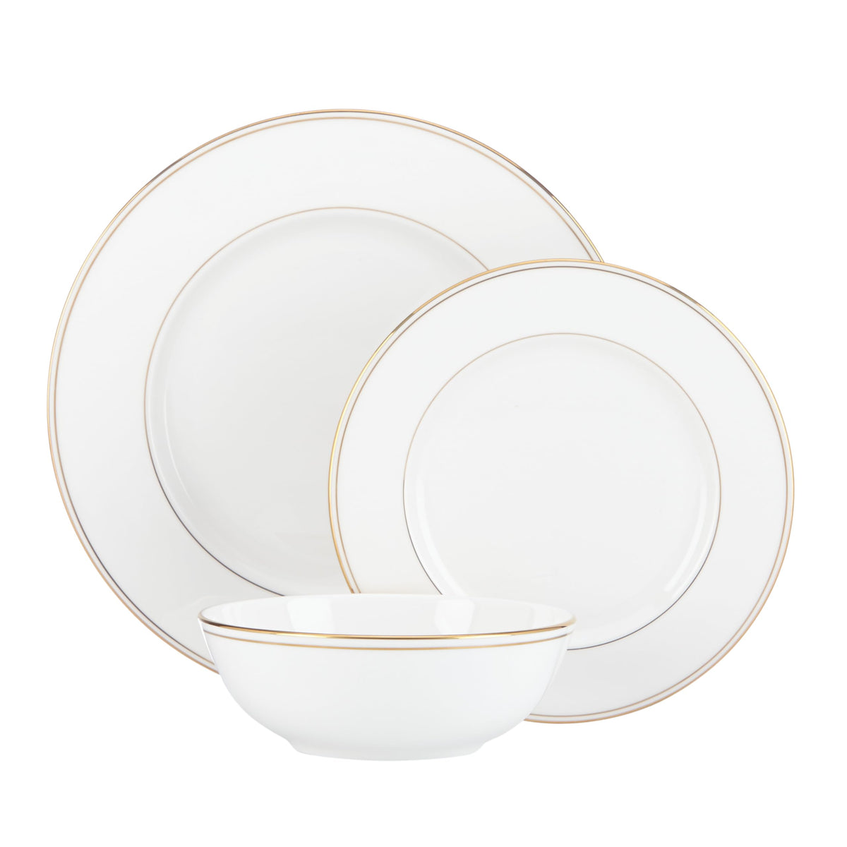 4-Piece Gold Tree Holiday Accent Plate Set