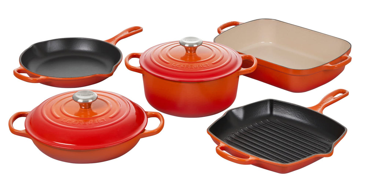 Le Creuset Enameled Cast Iron Signature Cookware Set