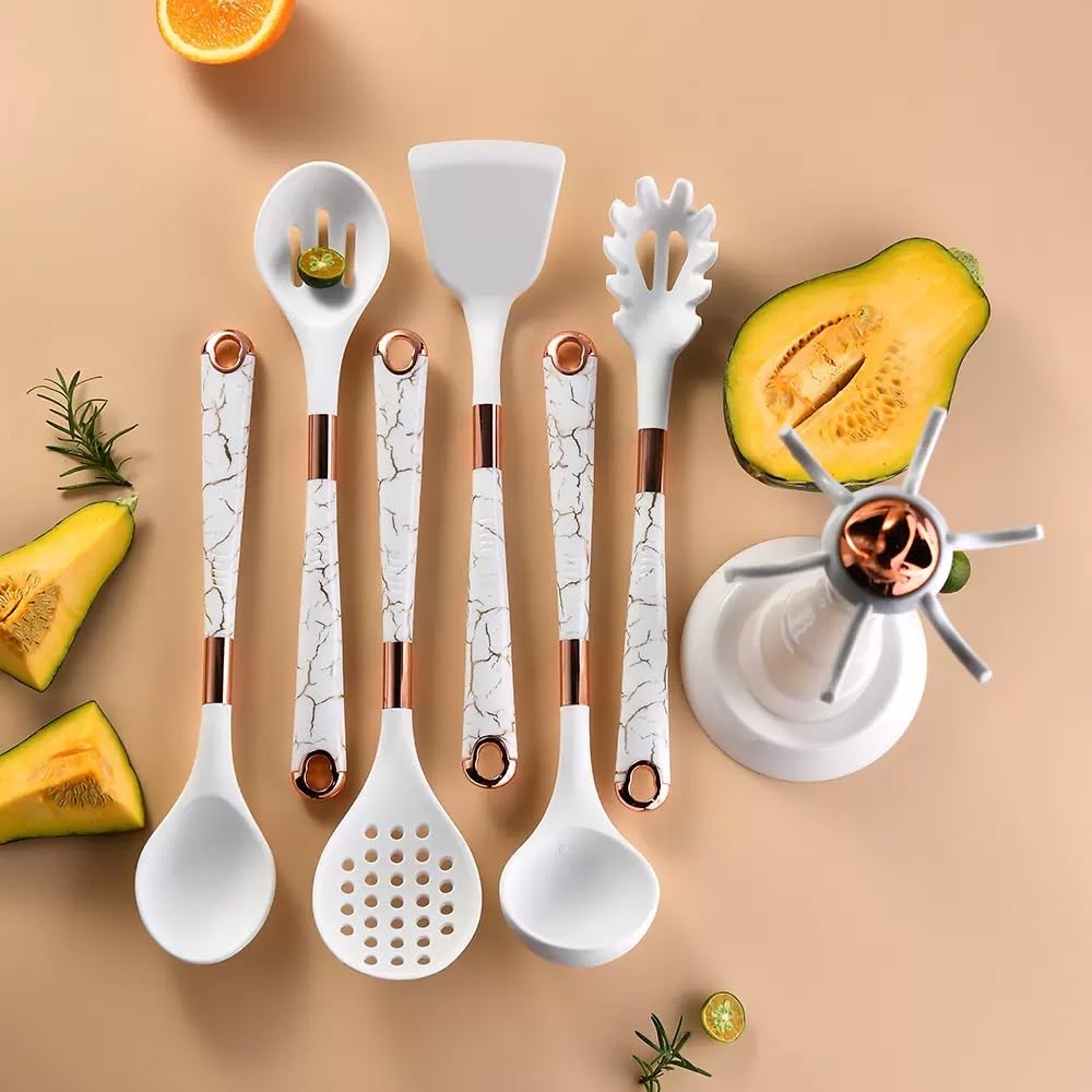 7-Piece Silicone Utensil Set for Nonstick Cookware