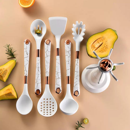 7-Piece Silicone Utensil Set for Nonstick Cookware