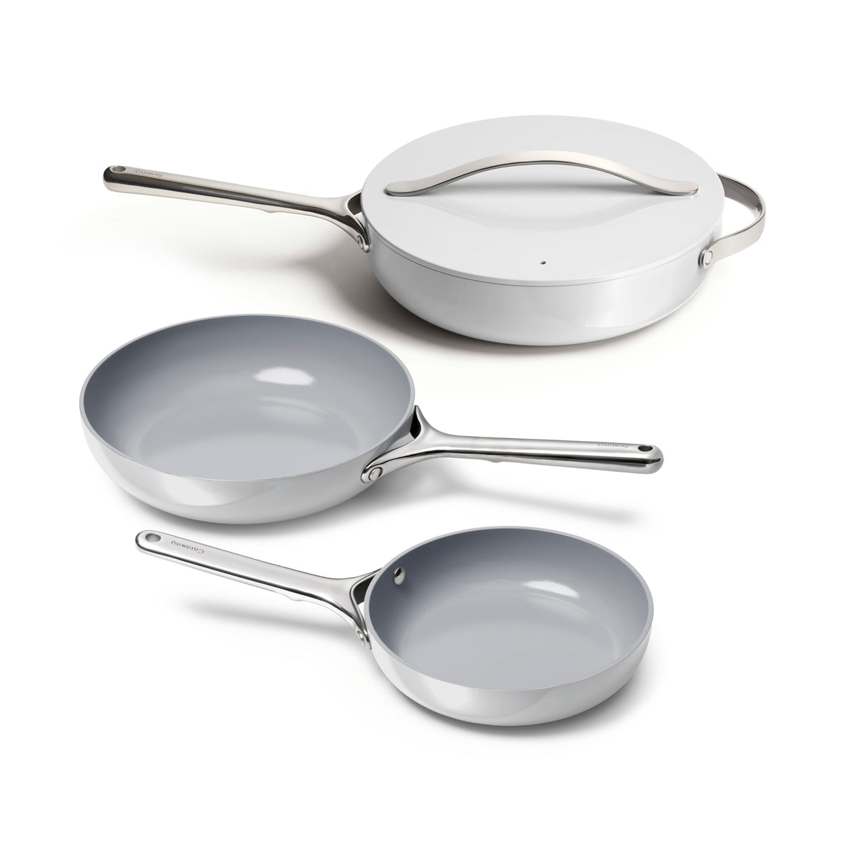 3-Piece Ceramic Nonstick Frying Pan Set
